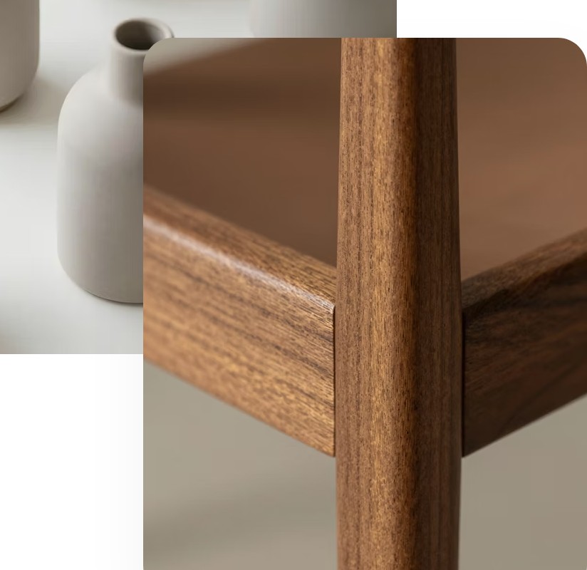 Wooden furniture detail