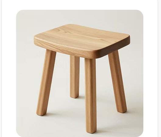 Solid Oak Craft Stool